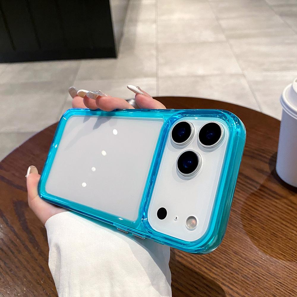 Simple Shockproof Frame Clear Phone Case for For Iphone 11 12 13 14 16 1 17 Pro Max Air 16 Plus Protective Bumper Back Cover Case