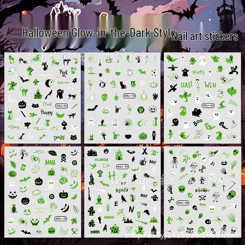 3D Luminous Jelly Nail Stickers for Kids - 5D Embossed Nail Art