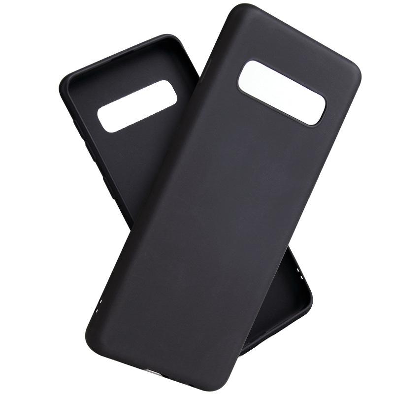 Simple Slim Matte Soft Silicone Back Cover Fundas For Samsung Galaxy S10 E S10 Plus S10E S10 5G Soft TPU Phone Case