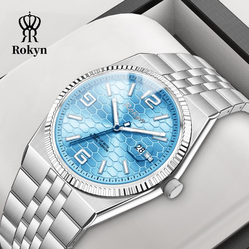 

Розкішний чоловічий водонепроникний кварцовий годинник з календарем - стиль Land Rover