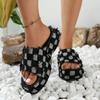 Summer Women's New Thick Soled Denim Sandals Personality European and American Style Large Size 43 Designer Exclusive Design