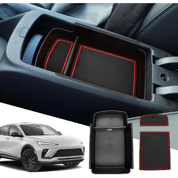 SXCY Fit for 2024 2025 2026 Buick Envista Center Console Organizer for 2024-2026 Buick Envista Accessories Console Tray Armrest Storage Box for 2024