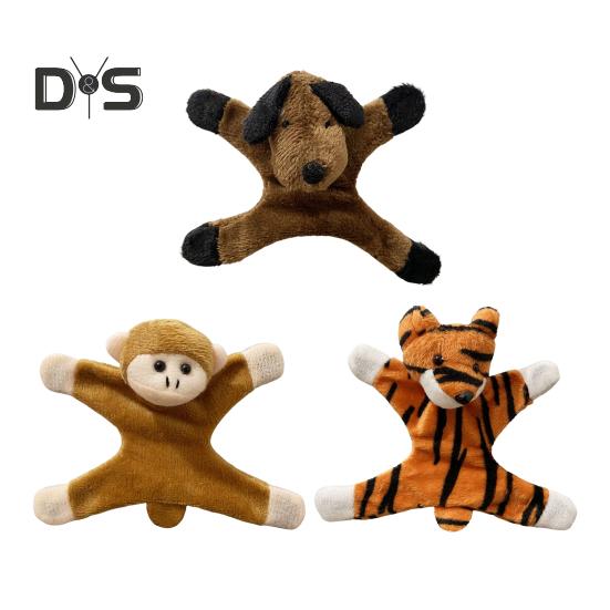 3 Piezas Imán de Nevera de Animales de Peluche Hogar Oficina Cocina Taquilla Nevera Animal de Peluche de Dibujos Animados Muñeco Decoración Magnética Adorno