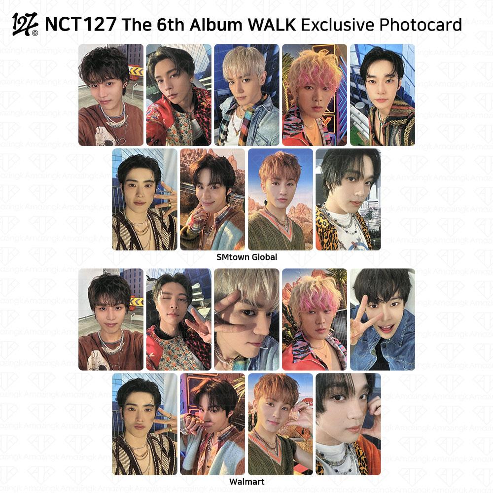 

NCT127 6-й альбом WALK Эксклюзивная фотокарточка SMtown Global Walmart KPOP