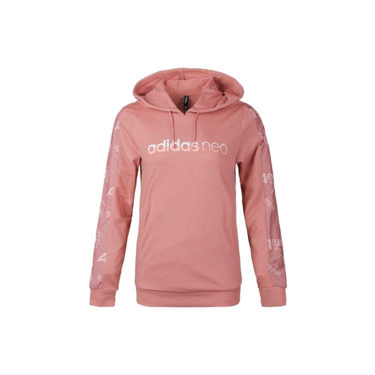 Adidas Neo Logo American Style Hoodie Women Hoodies Bright-Pink FK6929