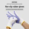 Anti-Slip, Wear-Resistant Cotton Work Gloves for Men & Women - Thickened & Breathable for Construction Sites