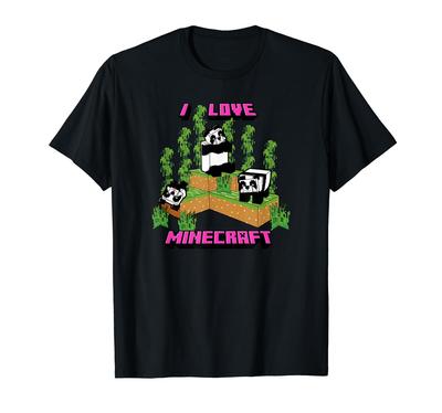 Minecraft Panda Liebe Poster T-Shirt