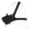 Puppy Play Dog Cosplay Mask Hood Half Face Bondage Muzzle Mask With Tongue Dog Slave Cosplay Dog Mouth