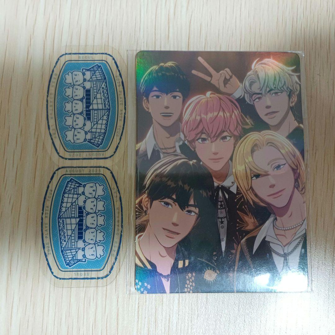 

[USED] PLAVE Seoul Concert Entrance Trading Card, Large, with 2 Stickers