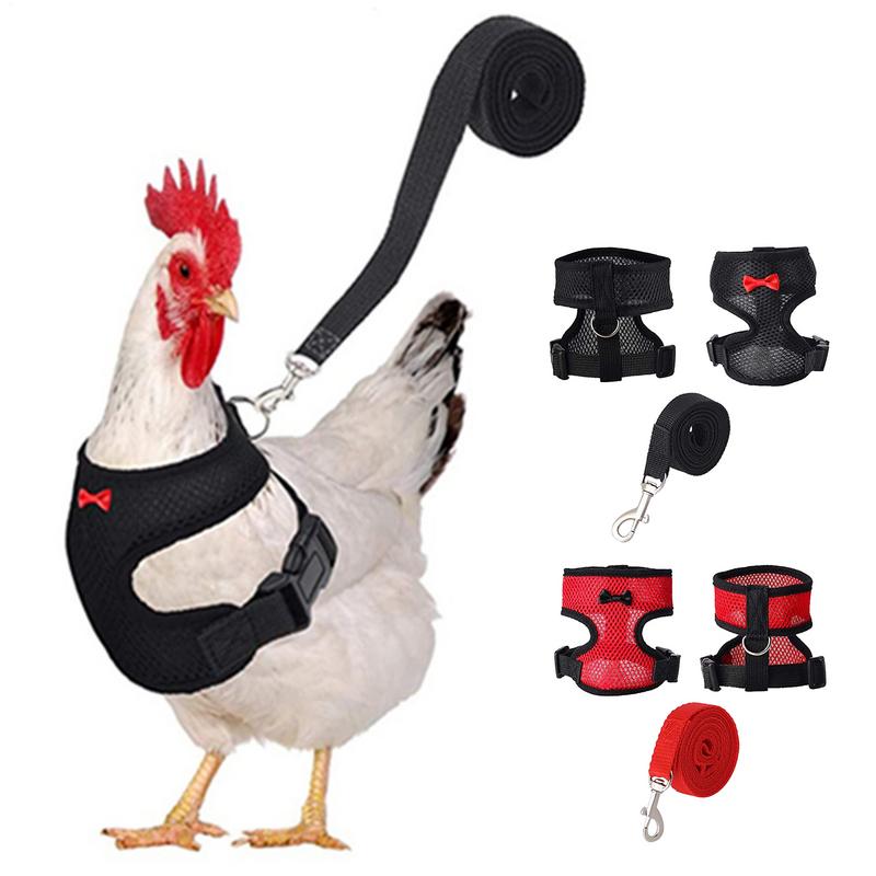 Adjustable Chicken Harness Chicken Walking Harness With rope Small Pet Harness For Chicken Duck Hen Pet Vest Training Harness
