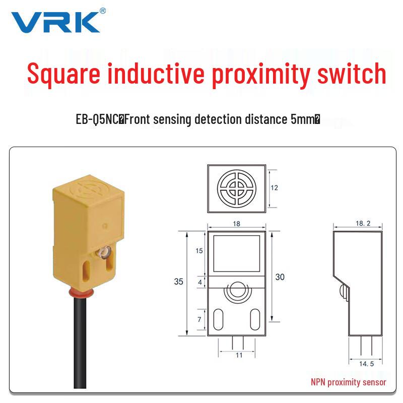 VRK EB Series Square Inductive Proximity Sensor