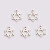 Teamer 5pcs Star of David Triskele Cross Charms for Necklace Bracelet Making Stainless Steel Pendant DIY Jewelry Findings Wicca
