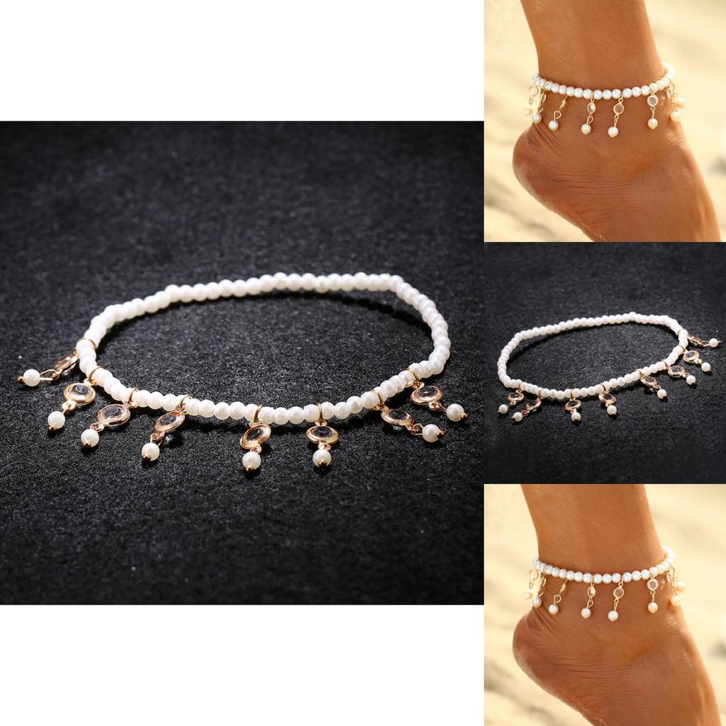 Minimalist Female Toe Chain With Adjustable Elastic Band For Beach Vacation