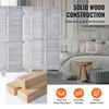 Wood Room Divider Wooden Privacy Screen 6 Panel Room Separation Divider