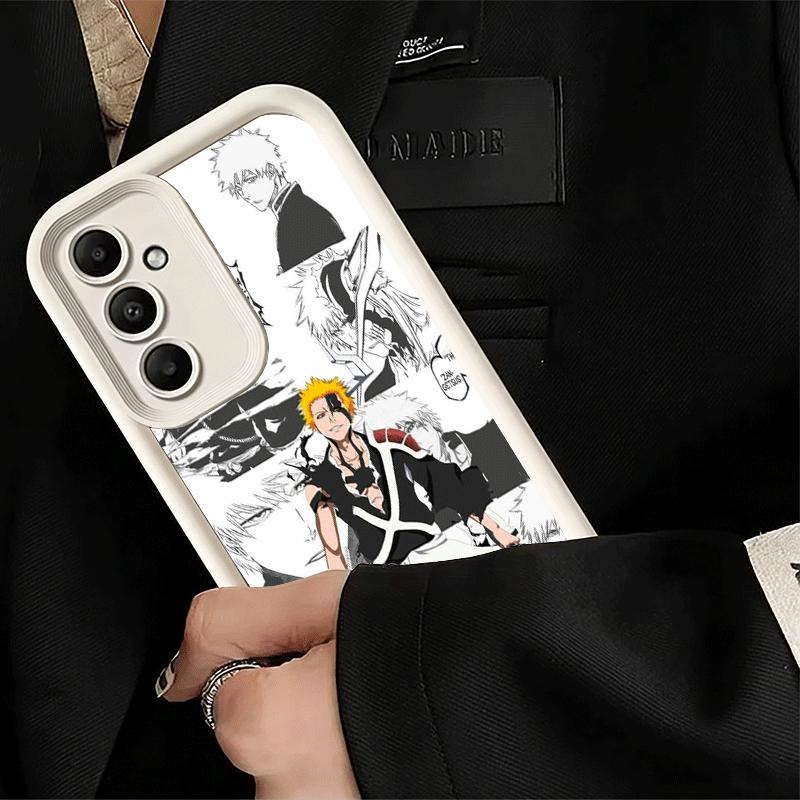 Phone Case for Samsung Galaxy S26 S25 Ultra S24 FE Bleach Anime Ichigo Kenpachi Shell S23 Plus S22 + S21 S20 5G Soft Silicone Fu
