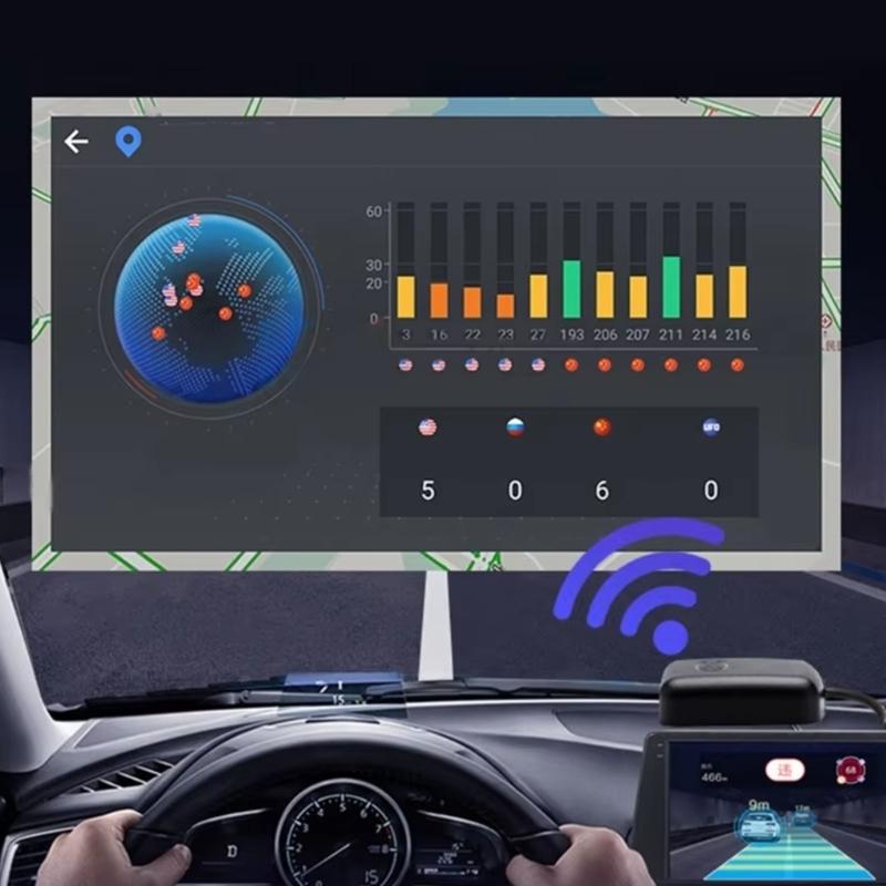 Waterproof Vehicle Global Positioning System Antenna with Long Cord for Easy Installation Reliable Satellite Signal Lock