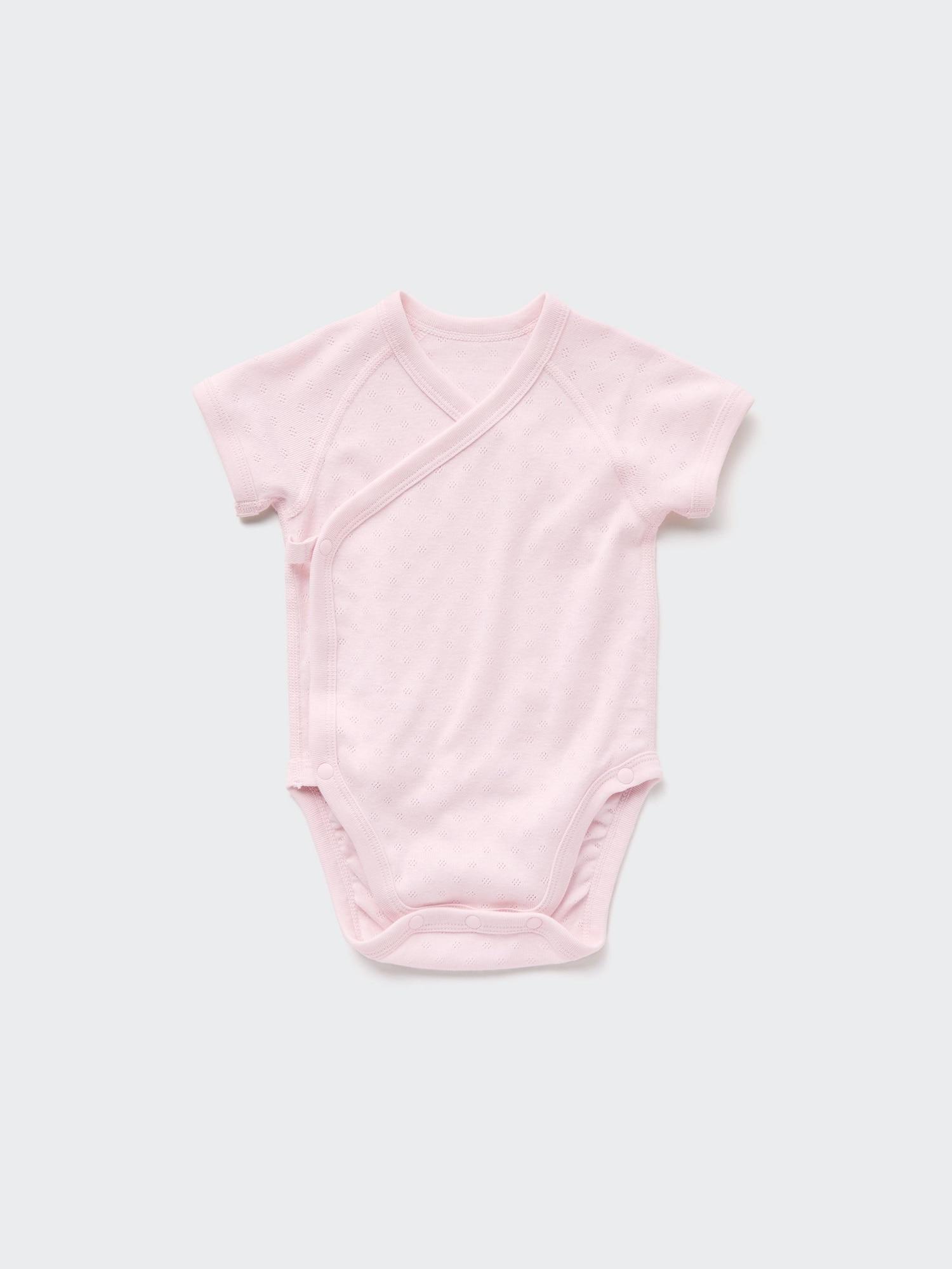 

Uniqlo Япония Боди с заостренным хвостом и коротким рукавом спереди 10 PINK/60