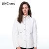 Jinyujie Women's Lightweight 90% Duck Down Stand Collar Short Jacket