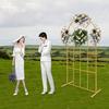 11LBS Load Iron Arch Flower Stand Wedding Decor Stand Detachable Lightweight for Party Valentine’s Day Decoration