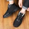 Winter New Velvet Thickened High-top Cotton Shoes Snow Boots Thick-soled Non-slip Leather Waterproof Dad Cotton Shoes