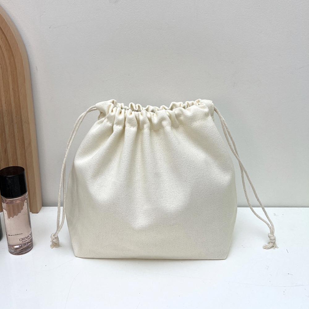 Cotton Storage Bag Candy Colour Sundries Organize Bags New Canvas Bag