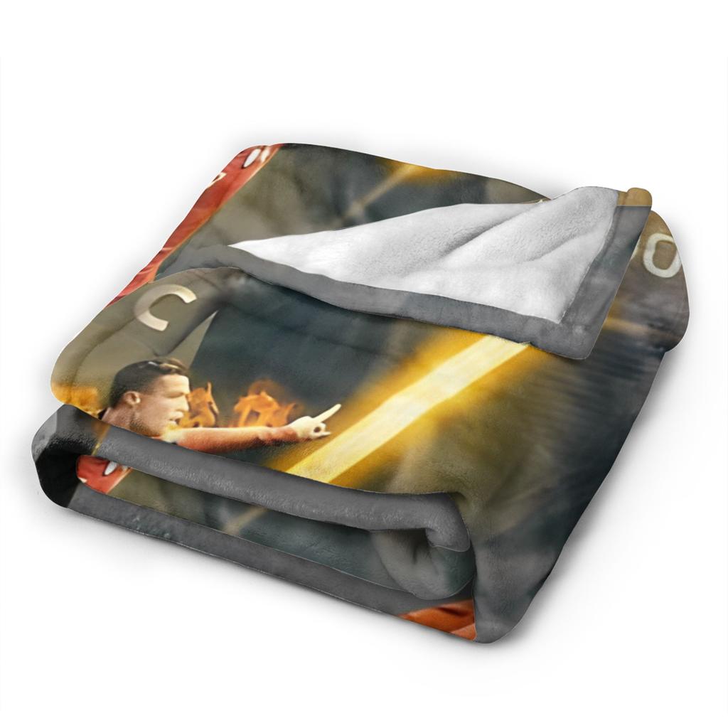 Ronaldos Football CR7 Flannel Blanket Soccer Fashion Throw Blanket for Home 200x150cm Bedspread