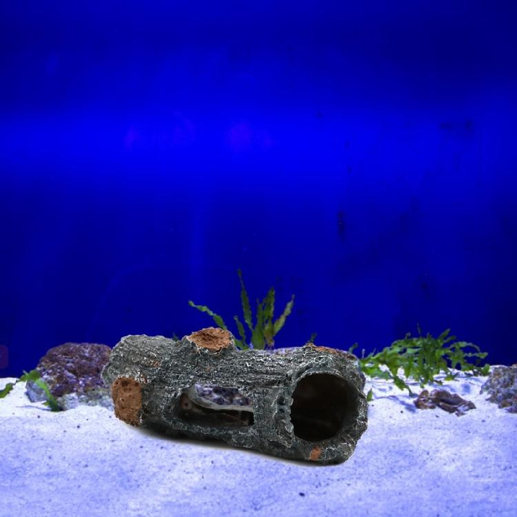 Fish Habitat Decor Bark Art Crafts Resin Theme Aquariums Decoration