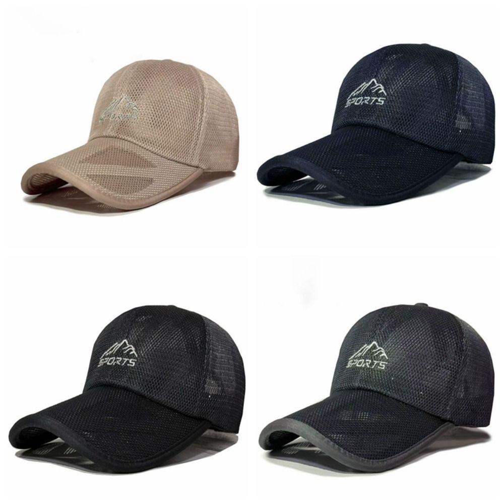 Adjustable Golf Mesh Hat Breathable Cozy Tide Hat Lightweight Mesh Baseball Cap Fishing