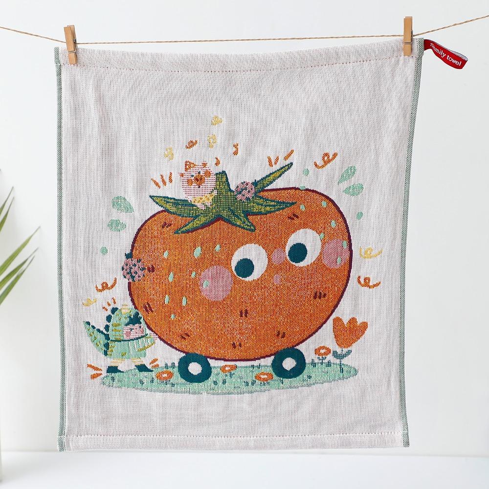 34x40cm Large Hand Towel 4 Layer Cotton Gauze Quick Dry Pure Cotton Dish Cloth Cartoon Decorative Handkerchief Towel
