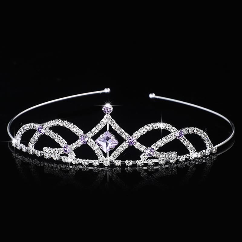 Rhinestone Crystal Tiara Princess Crown Rhinestone Headband Girls Crowns for Kids Wedding Prom Birthday Party Gift
