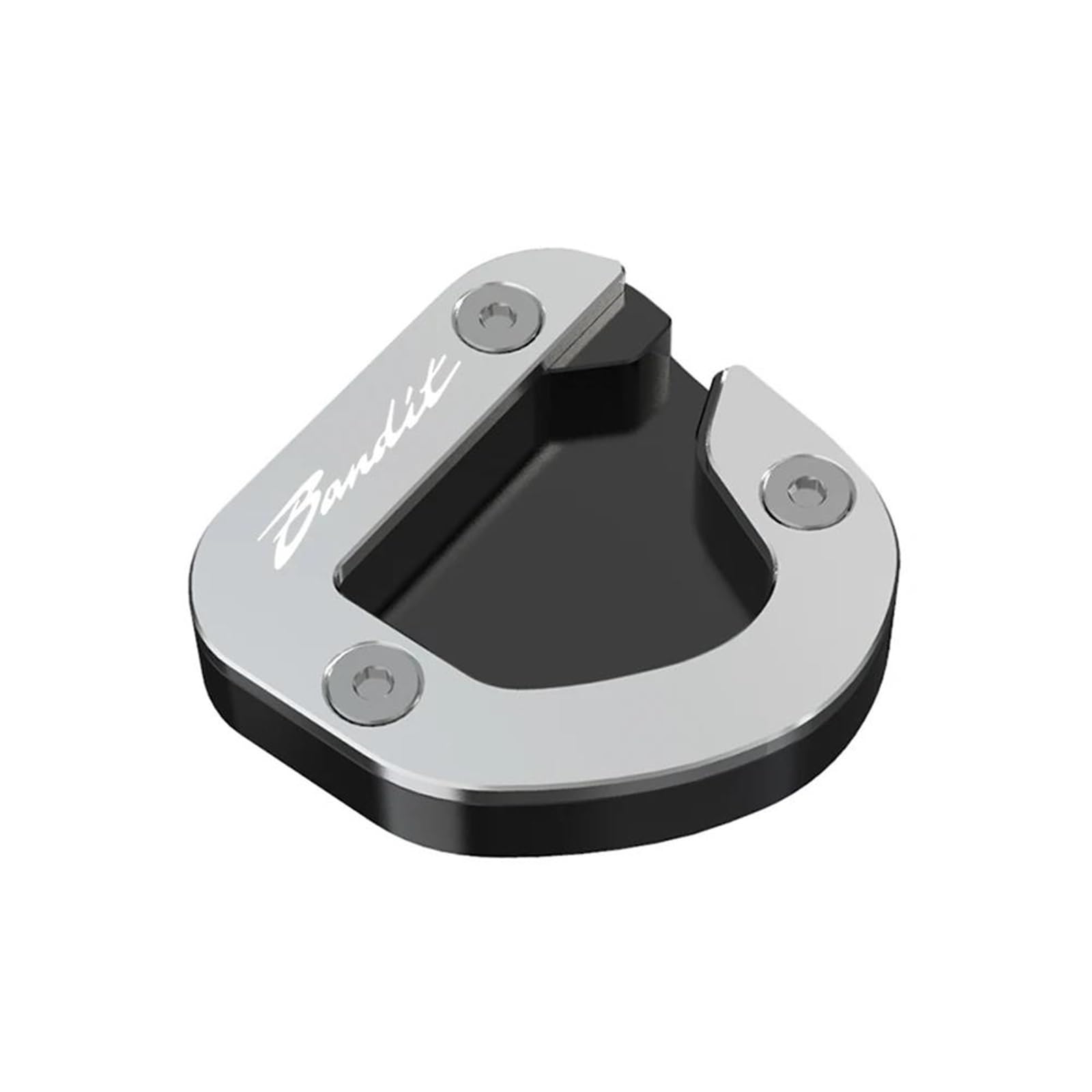 

Motorcycle Kickstand Pad Motorcycle CNC Kickstand Foot Side Stand Extension Pad Support Plate Fit X-2 срібний