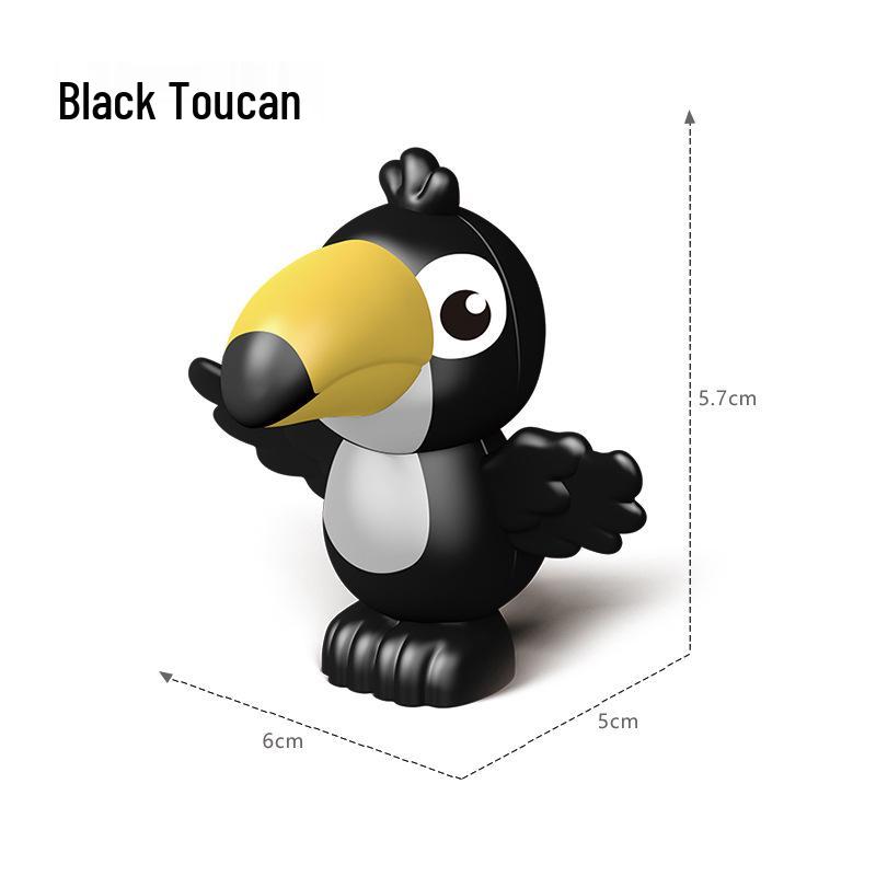 Large Animal Building Blocks: Dinosaur, Tiger, Elephant, Crocodile, Giraffe DIY Educational Toys for Kids