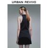 UR2025 Women's Retro College Style Sleeveless A-line Mini Dress