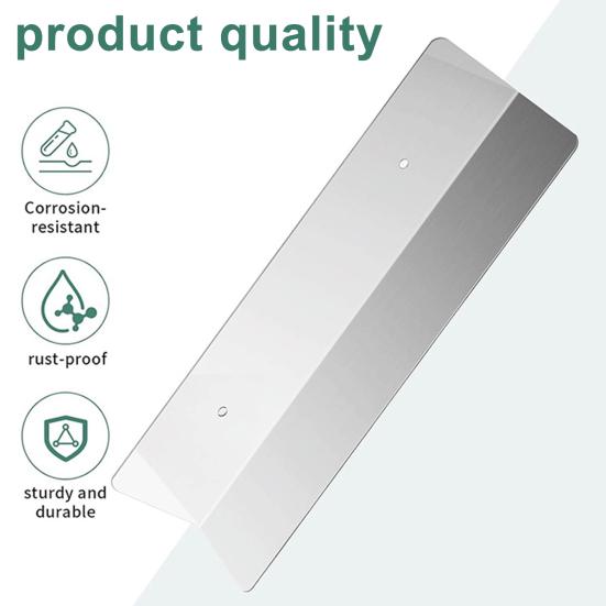2Pcs Garage Door Mouse Guard Stainless Steel L-shaped Baffle Seal Protectors Heavy Duty Rust Resistant Weatherproof Garage Door Seal Kit with Screws
