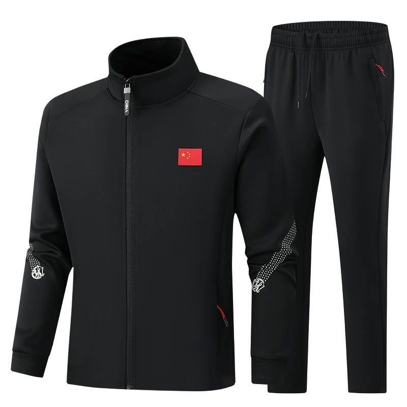 Unisex Autumn Sportswear Set for Students and Coaches: Martial Arts Uniform and Casual Wear.