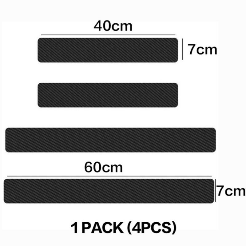 

STONEGO 3D Carbon Fiber Car Sticker DIY Paste Protector Strip Door Sill Side Mirror Anti Scratch Tape Waterproof Protection Film
