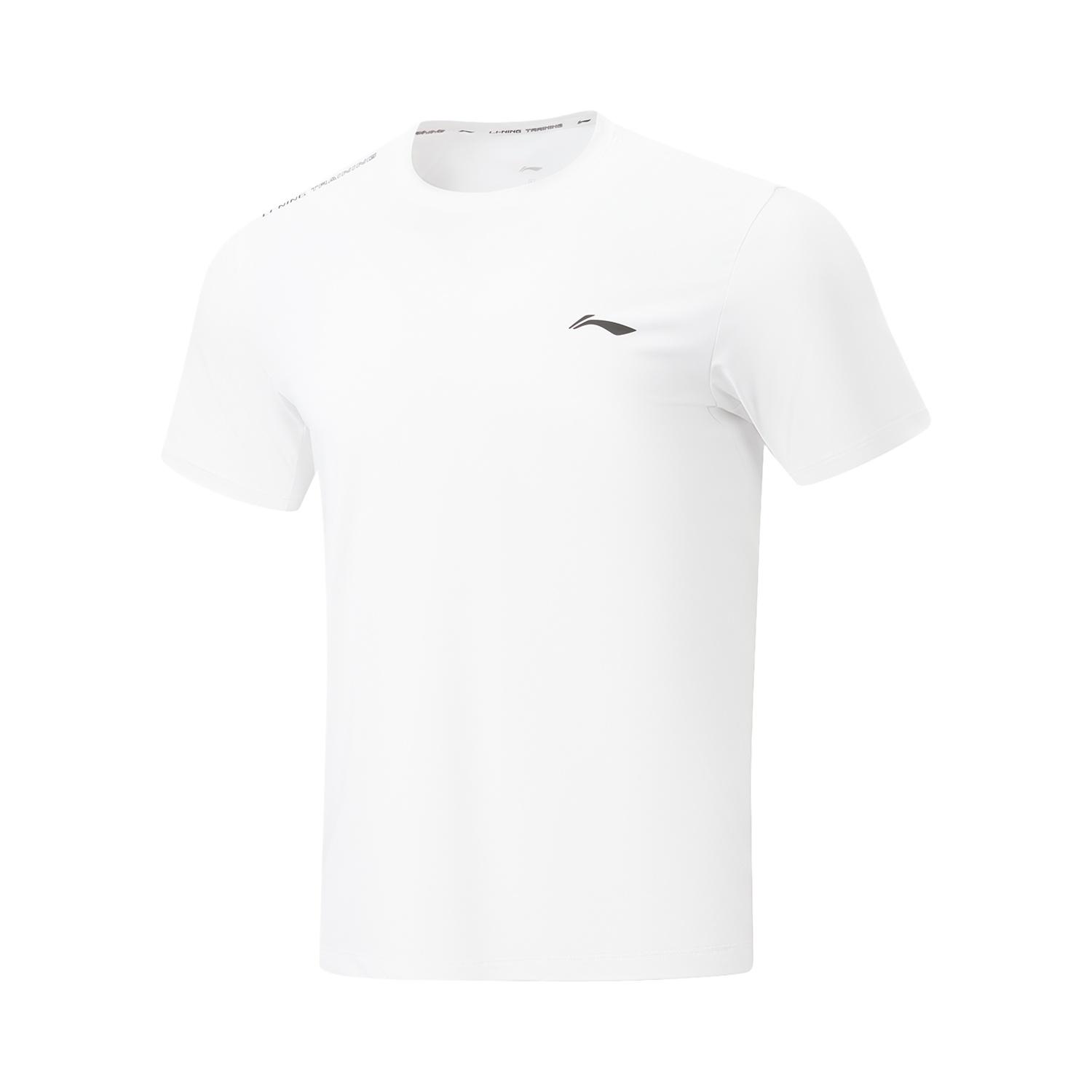 Li-Ning Fitness Series UV Resistant Quick Dry Cool Round Neck T-Shirt Men tops ATSW195-1 S
