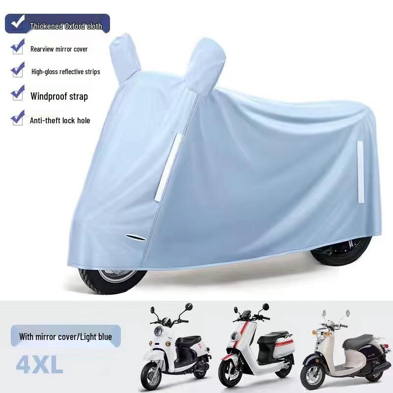 Electric Motorcycle Dustproof & Rainproof Cover Set for Scooters and Battery Cars