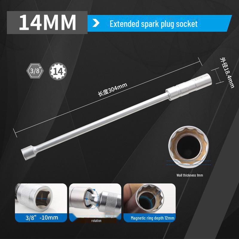 Ultra-Thin Magnetic Spark Plug Wrench 14/16mm for BMW, Nissan, Honda, Volkswagen, Ford