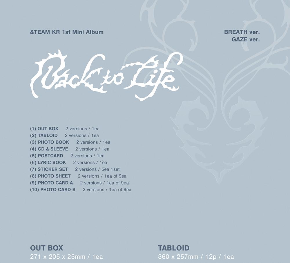 (BREATH / GAZE Ver.) &TEAM [Back To Life] KR 1st Mini Album