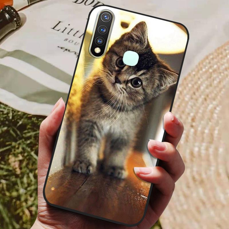 For Vivo Y19 Case Silicone Cover For Vivo 1915 Y19 Y 19 Case 6.53'' Soft TPU Silicon Phone Back Protective Bumper Shells Coque