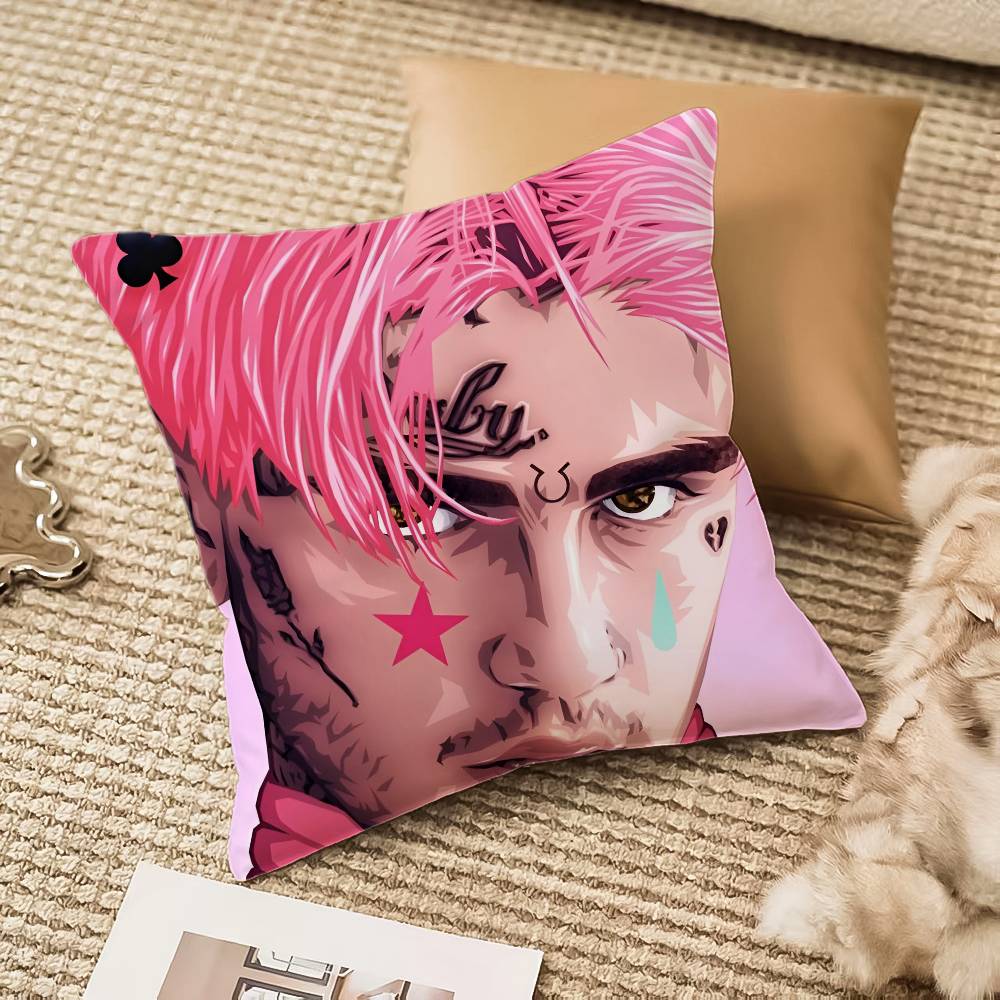 Hip Hop Rapper L-Lil P-Peep Pillow Case Anti-dustmite Invisible Zipper Sofa Bed
