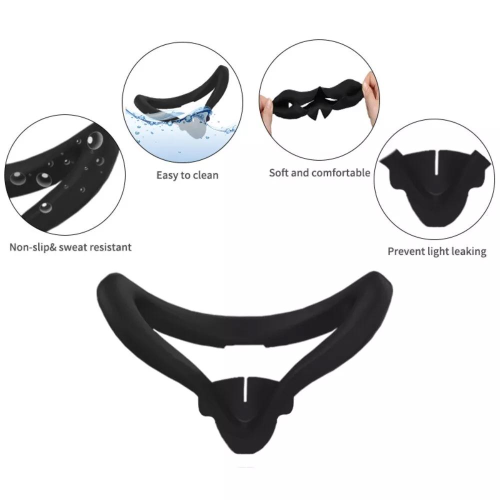 Face Cushion Pad for Meta Quest 3 Silicone Face Cover Anti-Leakage Sweatproof