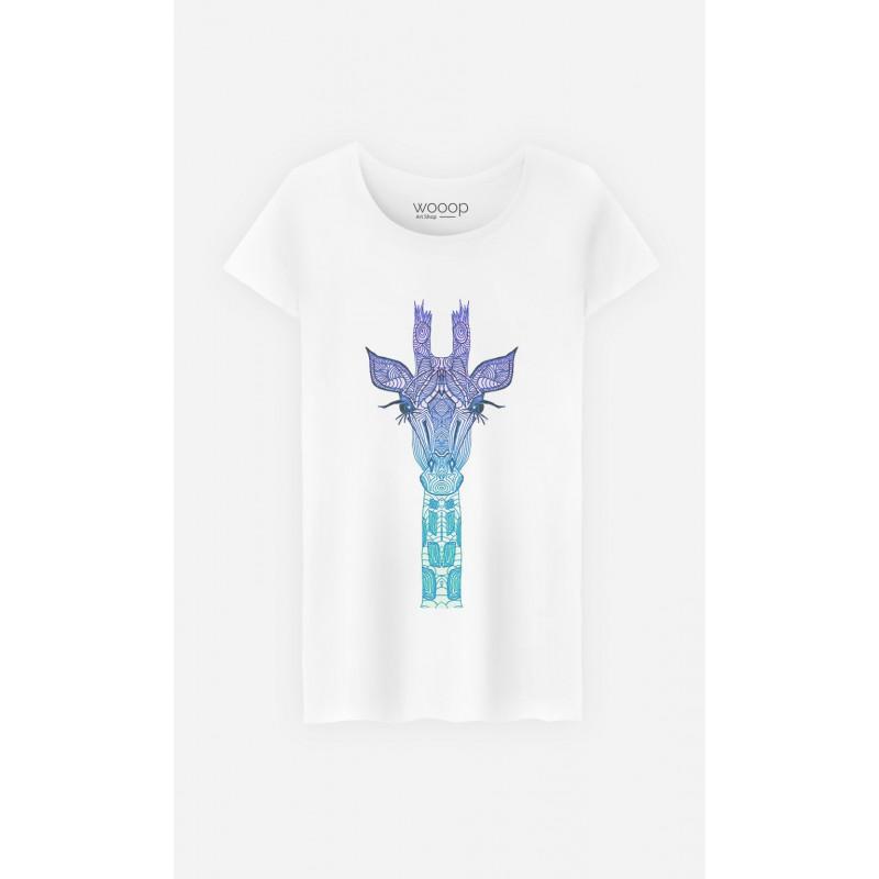 T-shirt Femme - GIRAFFE MINT S bianco
