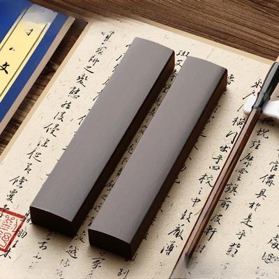 Solid Wood Calligraphy Paperweight Pair Multi Sizes Wooden Press Ruler for Beginner Student Chinese Writing Stationery
