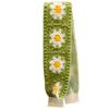 Retro Knit Adjustable Hairband for Adults Soft and Comfortable Headband Knitting Floral Hairpieces for Women and Girls