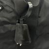 PRADA Triangle logo Boston bag black unisex used