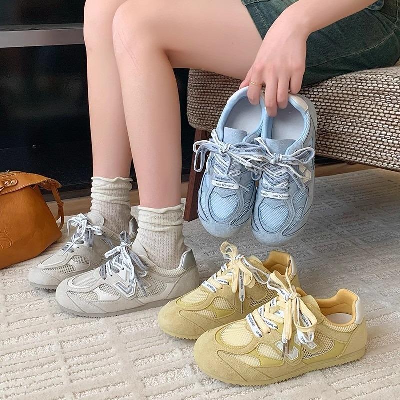 Sports flat bottom women's mesh breathable casual shoes women's summer new fashion versatile women