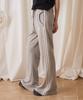 Prenda Lace Line Sweat Boots Cut Pants Gray