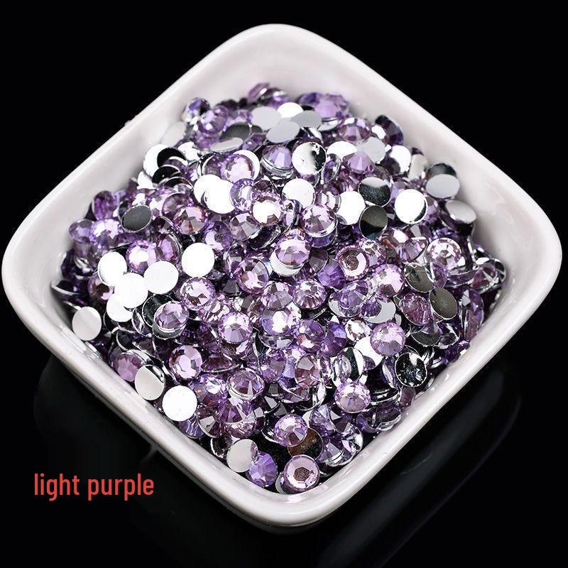 2-6mm Round Flatback Resin Rhinestones for DIY Phone Cases & Nail Art - Imitation Austrian Design